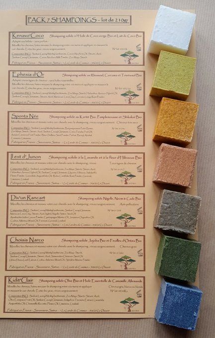 Pack des 7 Shampoings Sativa
